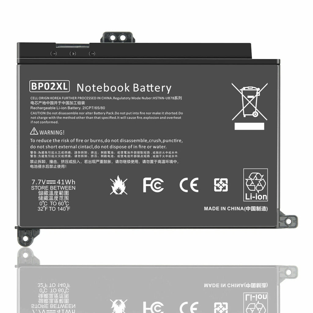 BP02XL Battery for HP Pavilion Notebook PC 15 Series 15-AU010WM 849569-421 US