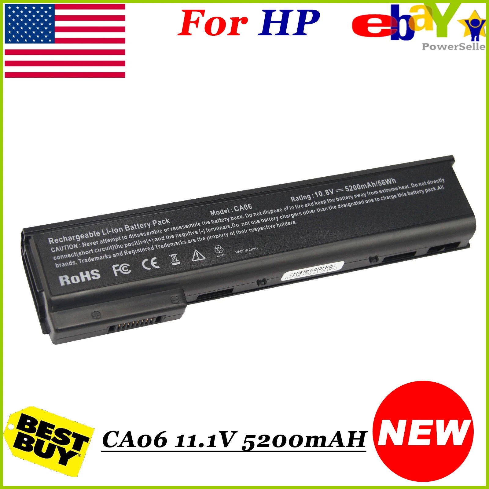 CA06XL 718755-001 Battery For HP ProBook 640 645 650 655 G0 G1 Series HSTNN-LP4Z