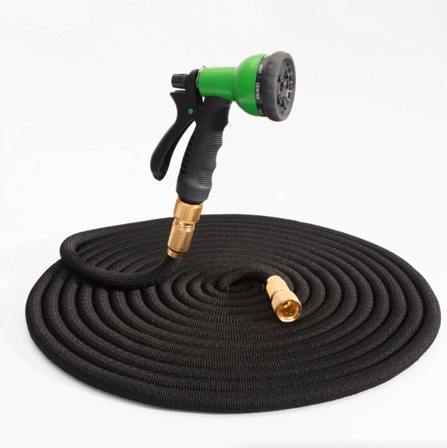 25-150FT LIGHTWEIGHT NO-KINK WATER HOSE, FLEXIBLE UPGRADED LEAKPROOF WATER HOSE