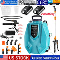 3.2 Gallon Battery Powered Backpack Sprayer with 2 Battey and 6 Nozzles for Lawn