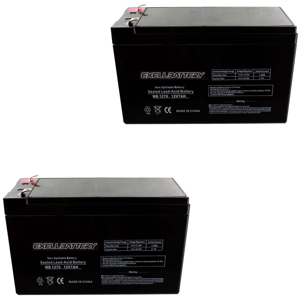 2 Pk - 12V 7AH BATTERY 6-DW-7 12V 7AH SHAOXING HUITONG REPL ping