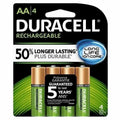 (4) DURACELL AA Rechargeable NiMH 2400 mAh 1.2V Batteries 4 PACK DX1500 NIP