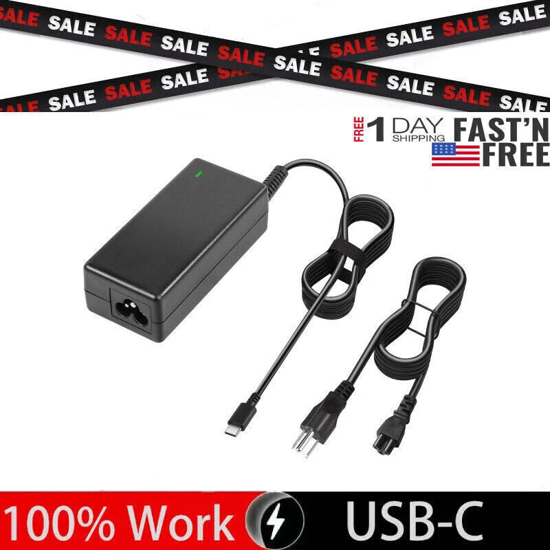 65W Type C Laptop Charger fit for Lenovo ThinkPad T480 T480s T580 T580s L13 E15