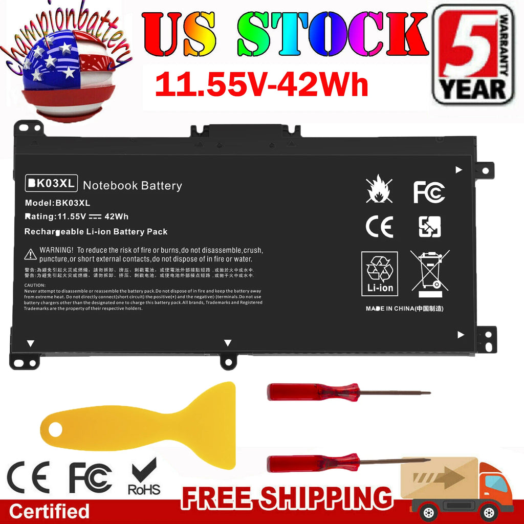 42Wh Battery BK03XL for HP Pavilion x360 14-BA000 14m-ba 916811-855 916366-541