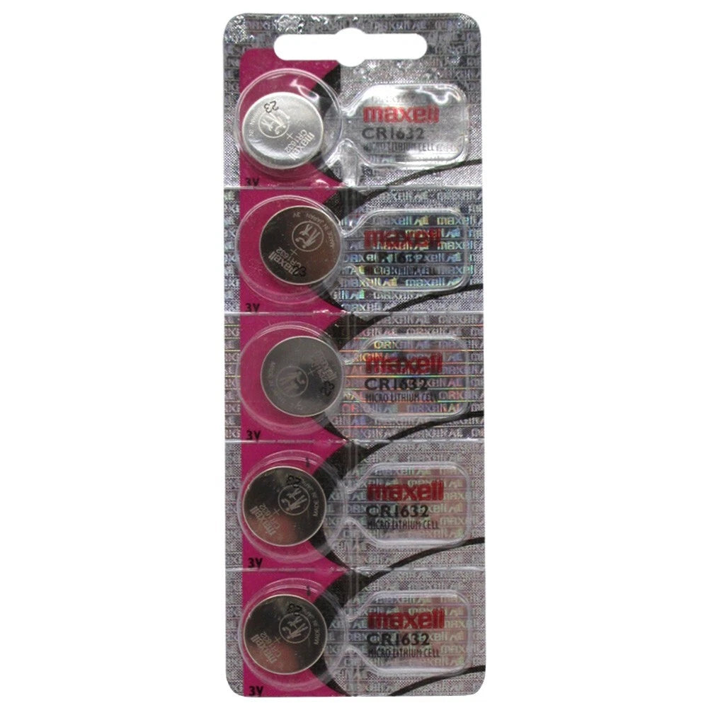 5 PACK FRESH MAXELL CR1632 ECR1632 1632 3V Lithium Coin Battery Brand New!