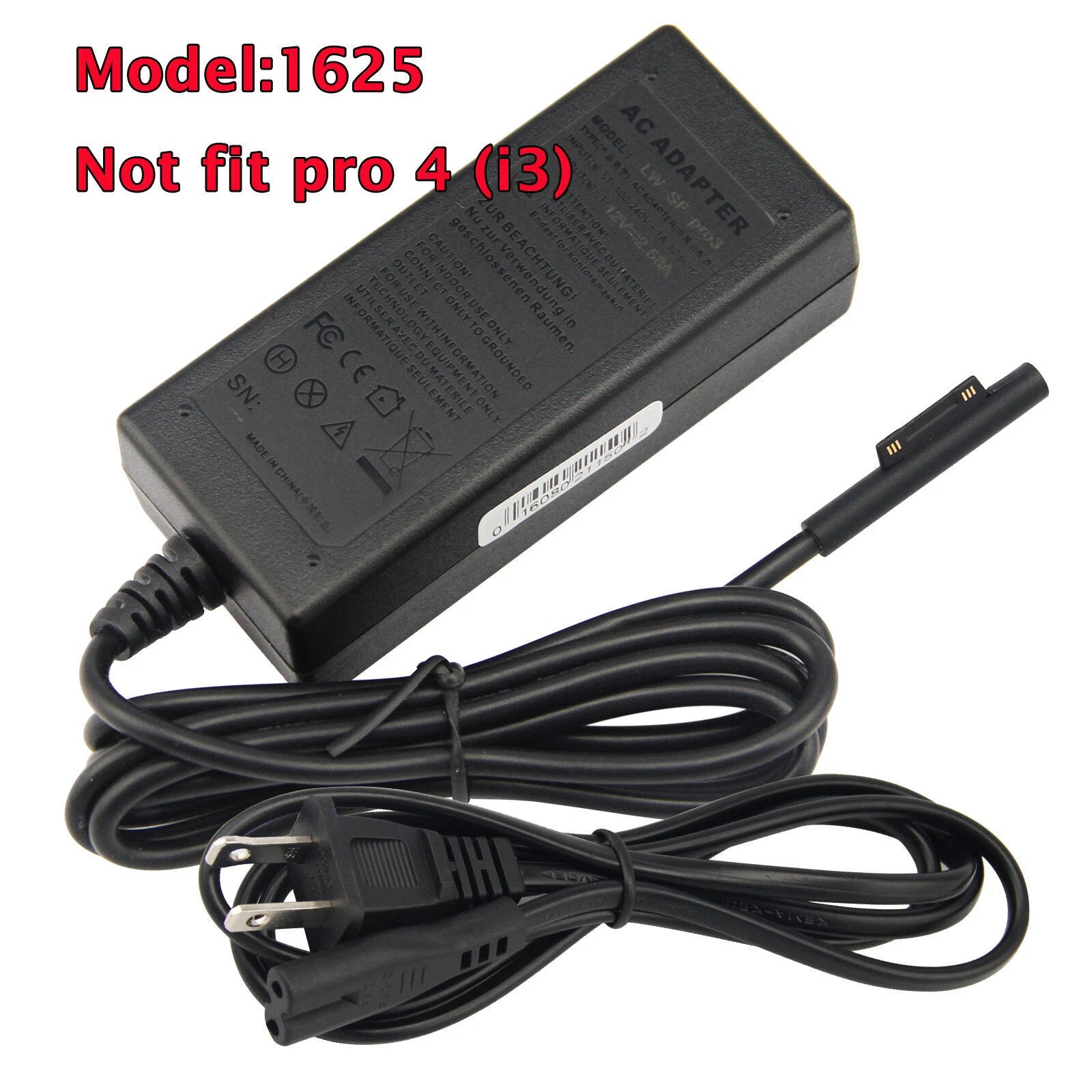 For Microsoft Surface 2 3 /Pro 1 2 3 4 5 6 7 8/Book/ RT/ Laptop Charger Adapter