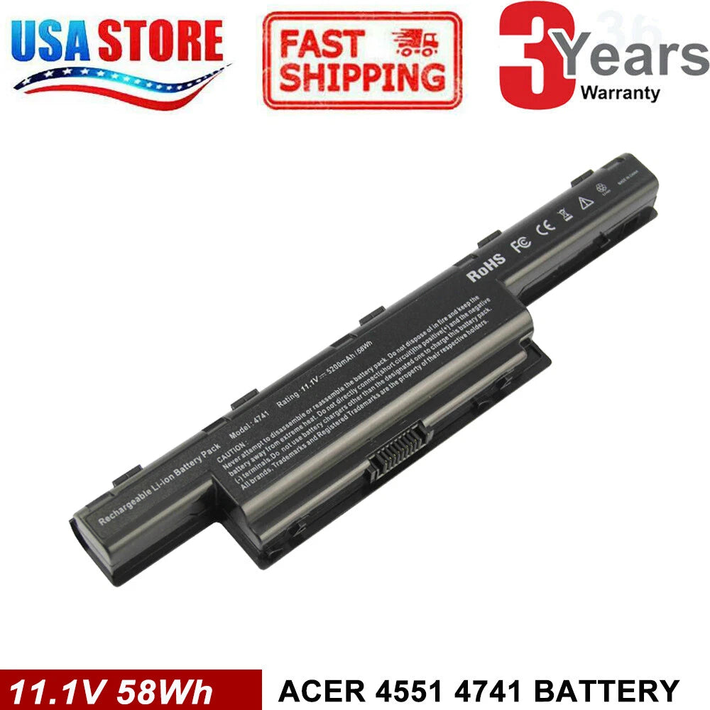Laptop Battery for ACER Aspire 5251,5253,5542,5551,5552,5560,5733,5741,5742,5750