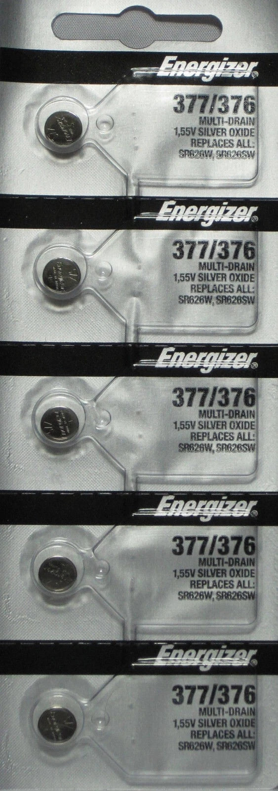 10 Pack-New Energizer 377 376 WATCH BATTERY SR626SW SR626W Silver Oxide Battery
