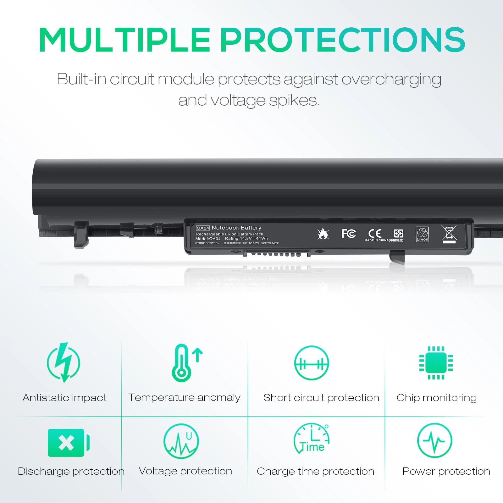 OA04 OA03 Battery For HP Spare 240 245 G2 250 255 G3 740715-001 746458-421 CQ14