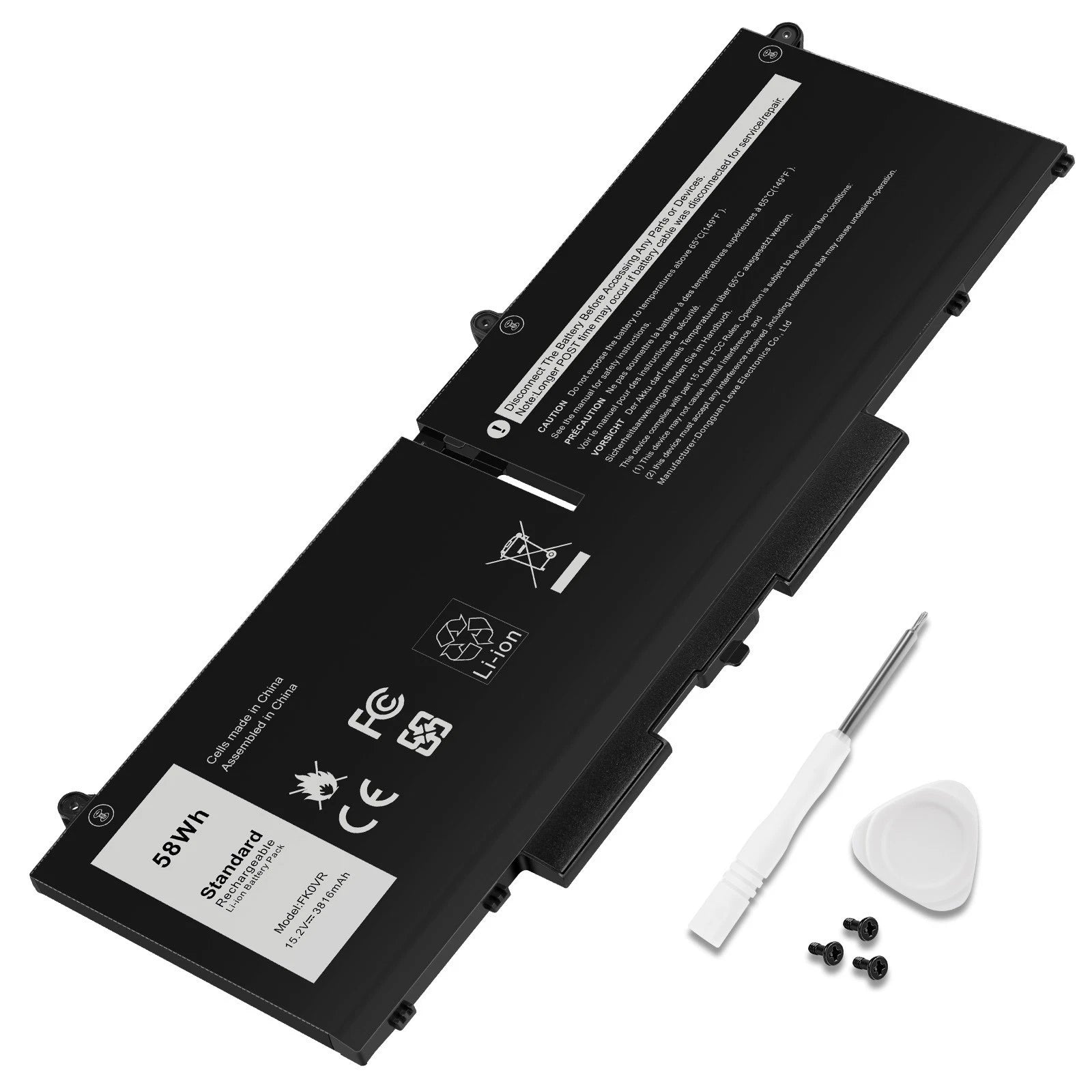NEW FK0VR 293F1 001VX5 Battery For Dell Latitude 7330 7530 7430 2-in-1 15.2V 58W