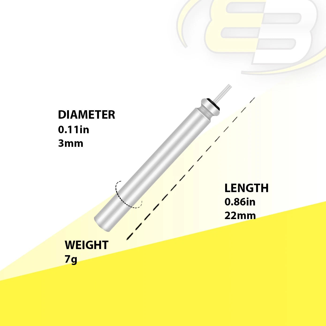 3.0V Lithium Battery CR322 Pin Shape Battery For Fishing Floats / Bobbers