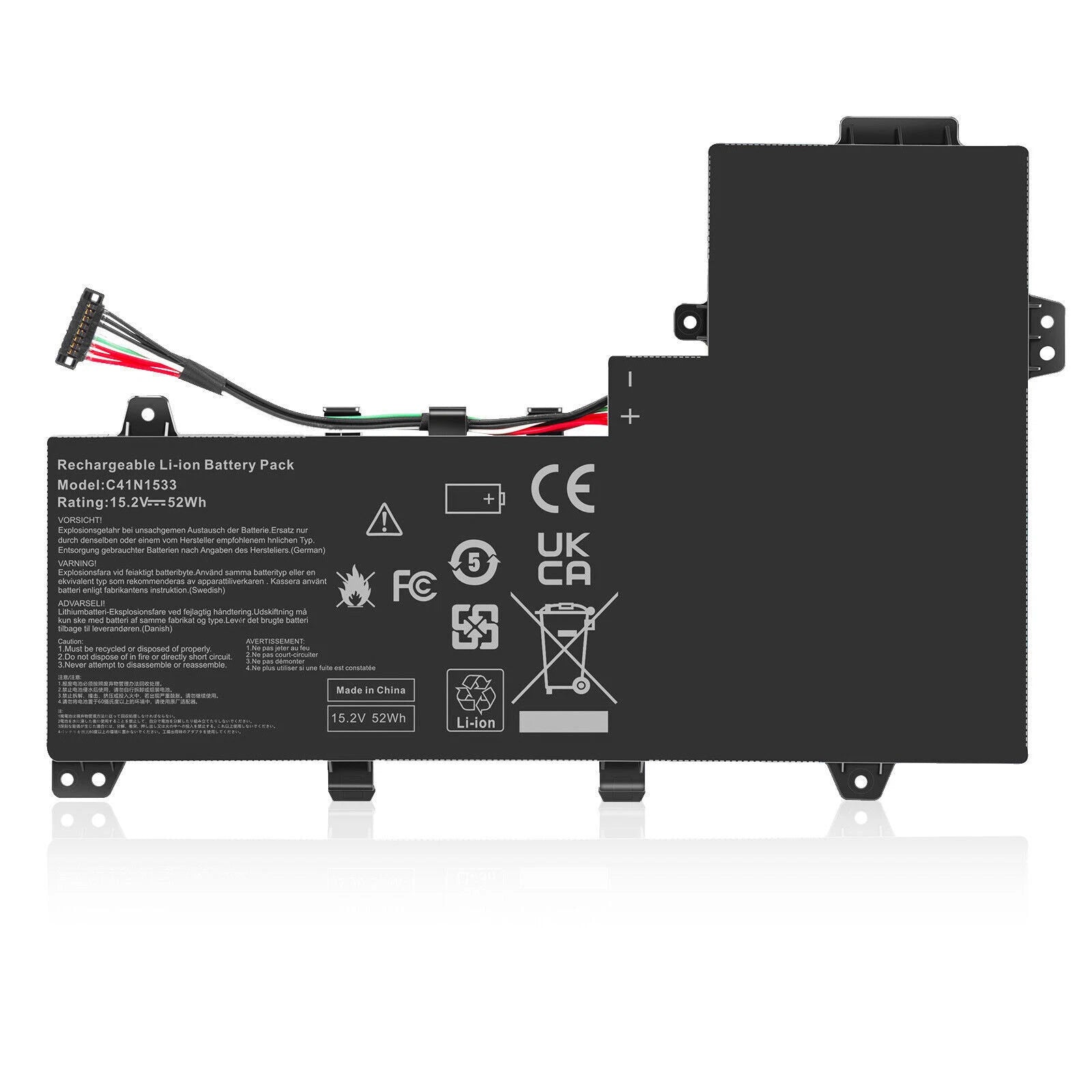 New C41N1533 Battery for ASUS Q524U Q534U Q504UQ Q534UX-BHI7T19 Notebook PC 52Wh