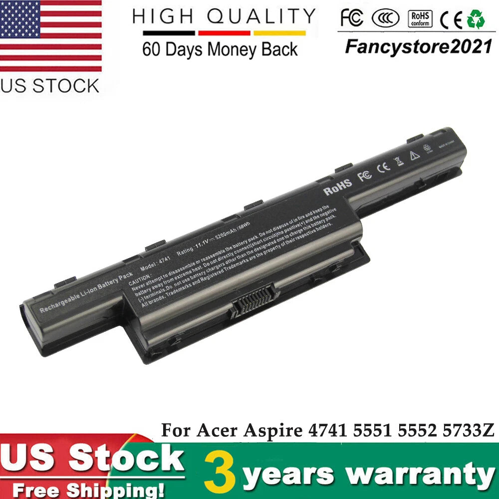 BATTERY For Gateway NV55C NV53A NV59C NE56R NE56R10U NE56R13U NE56R41U NEW90 FAN