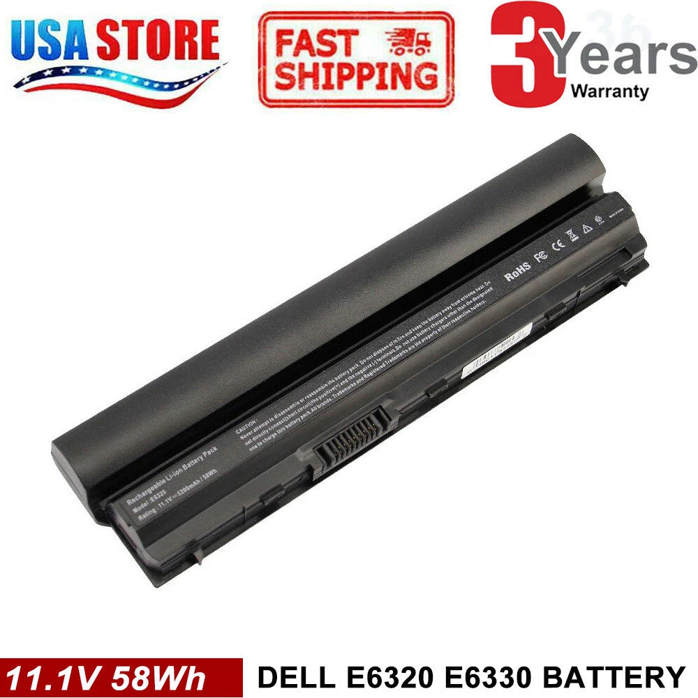 Battery For Dell Latitude E6220 E6230 E6320 E6330 E6430S 11HYV J79X4 RFJMW 09K6P