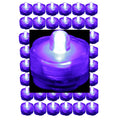 48 Pack PURPLE Submersible Waterproof Underwater Battery LED Tea Light~Wedding