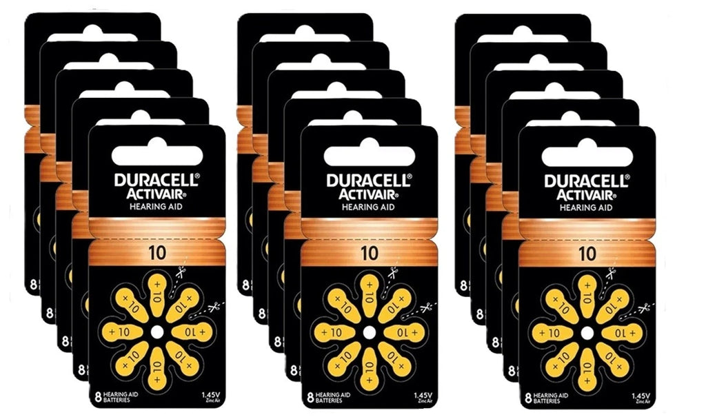Duracell Activair Mercury Free Hearing Aid Batteries Size 10 (8-160) Exp-2029
