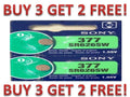 MURATA / SONY 377 SR626SW (2 piece) SR626 V377 Battery USseller BUY 3 GET 2 FREE