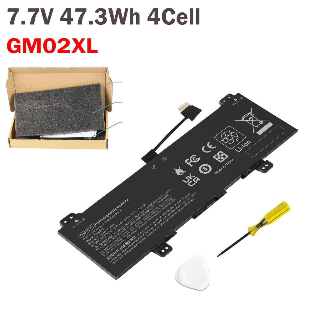 GM02XL Battery For HP Chromebook 11 G6 EE 11-AE Series 14 G5 917679-241 47.3Wh