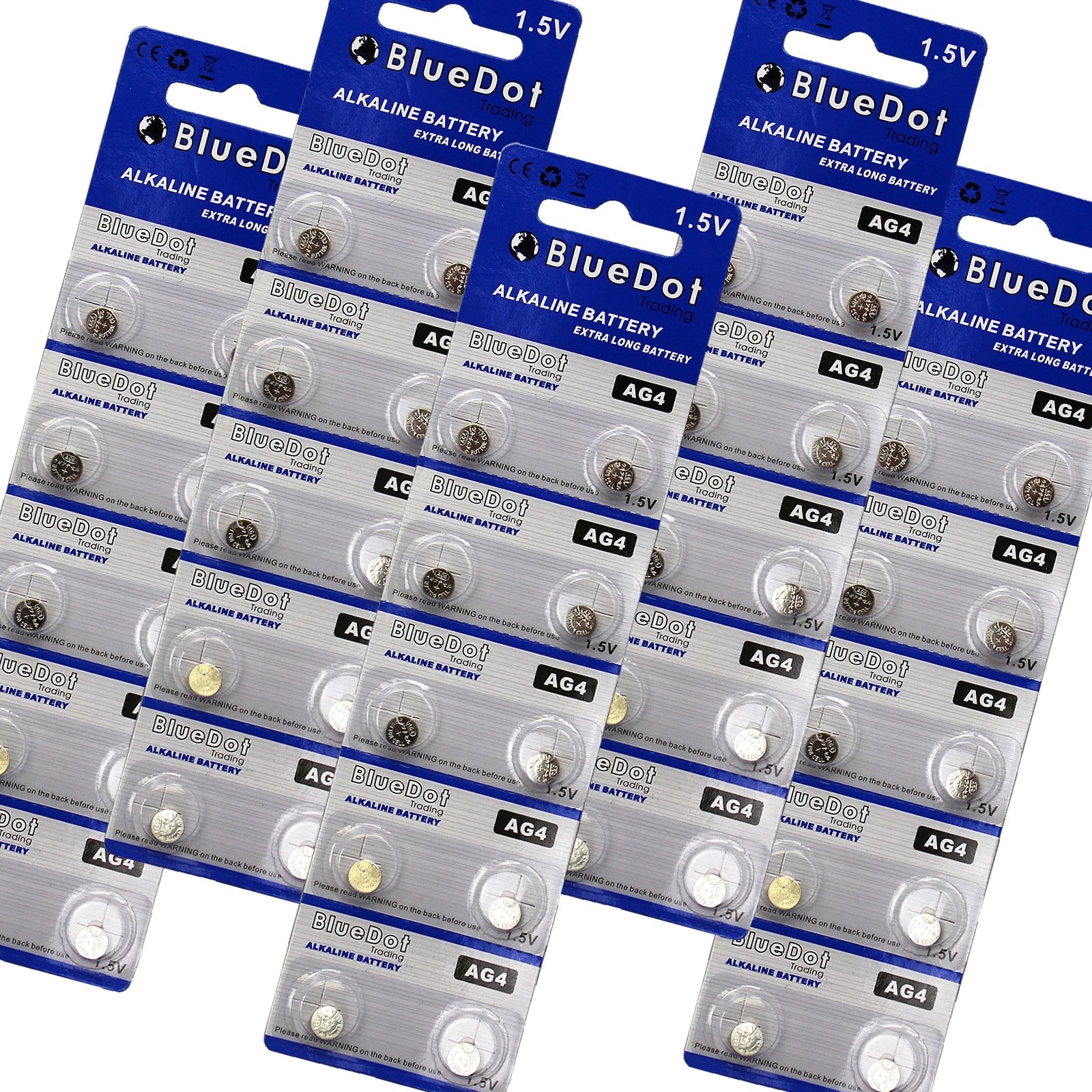 50-pack AG4 SR626SW 626 377 LR626 SR626 626A BlueDot Small Watch Battery USA