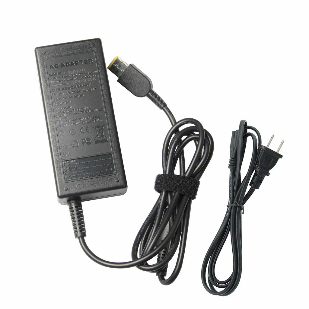 65W Ac Adapter Charger & Cord for Lenovo ThinkPad 0A36258 0B47455 45N0358 US
