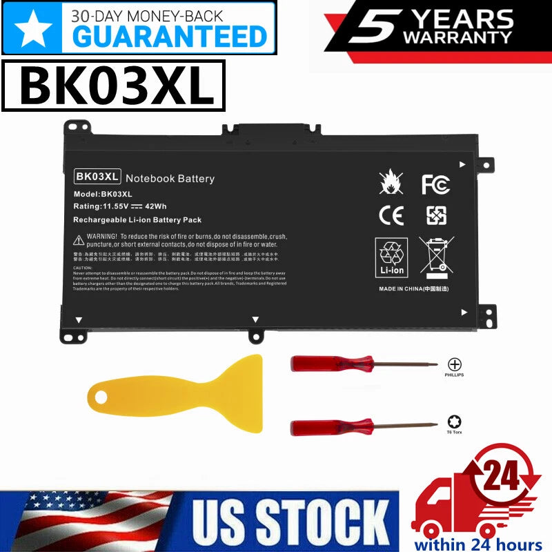 BK03XL Battery for HP Pavilion x360 14-BA000 14m-ba 14M-BA114DX Serie HSTNN-LB7S