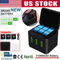 ?3Pack Batteries & 3 Channel Charging Station For GoPro Hero 12 11 10 9 w/Type-C