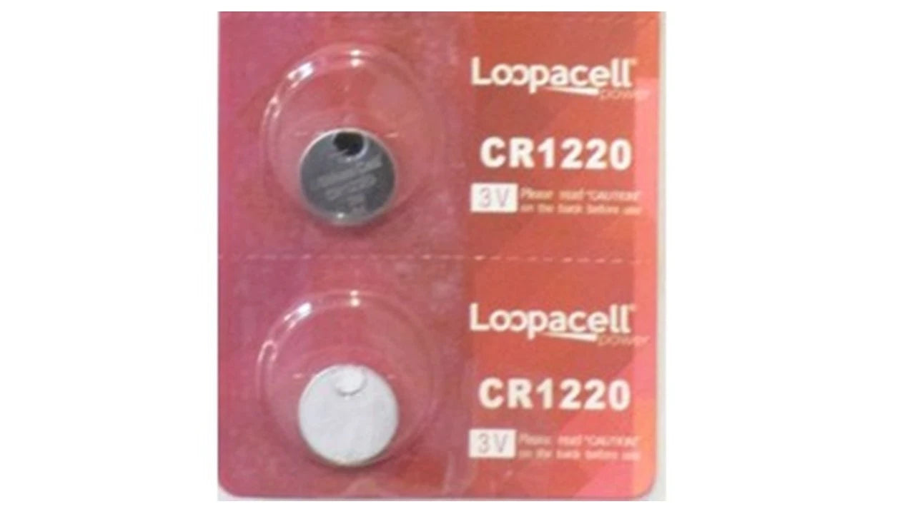 2 NEW CR1220 3V Lithium Coin Battery FRESHLY NEW LOOPACELL!!