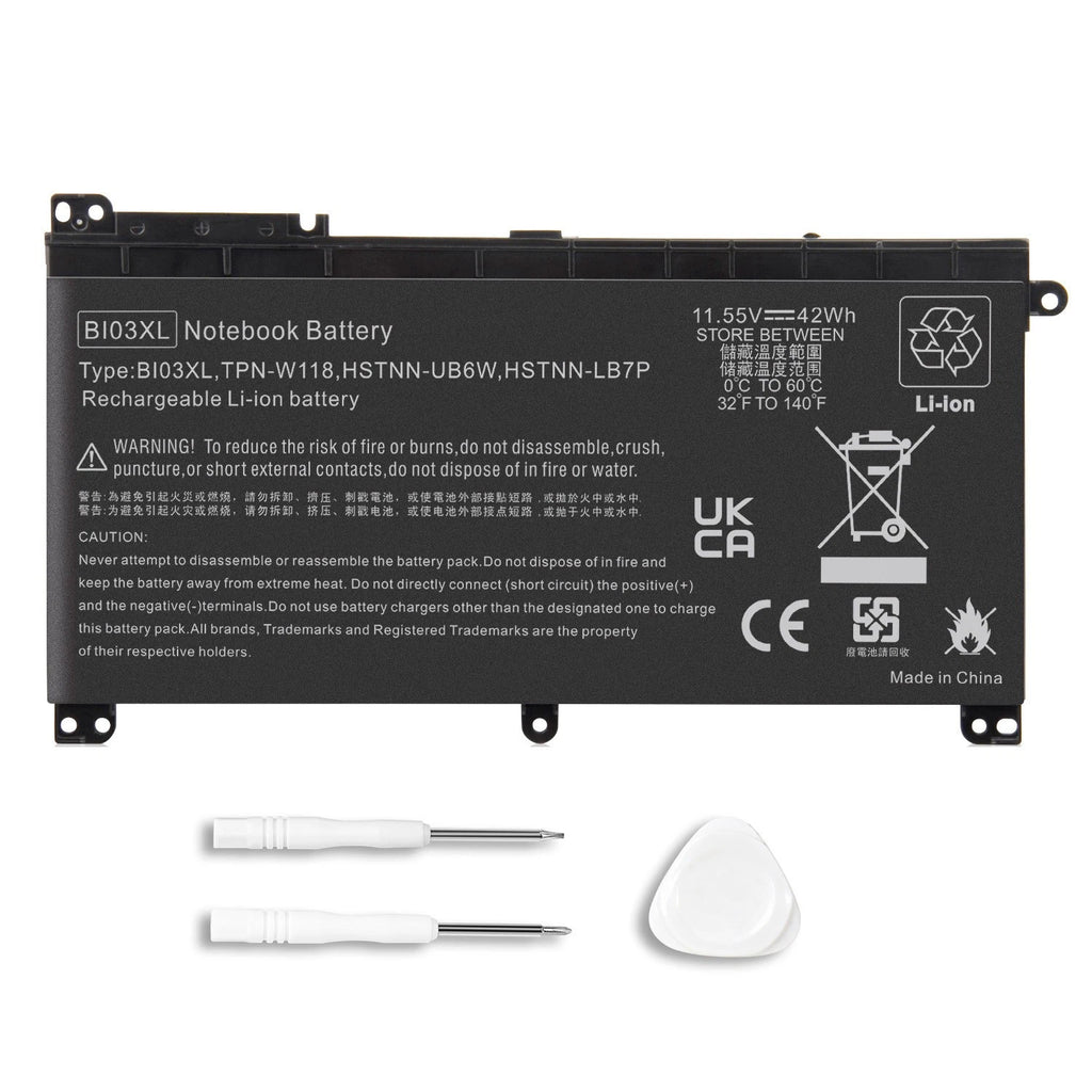 ?BI03XL Laptop Battery for HP Pavilion X360 13-U 14-AX HSTNN-UB6W 843537-541 NEW