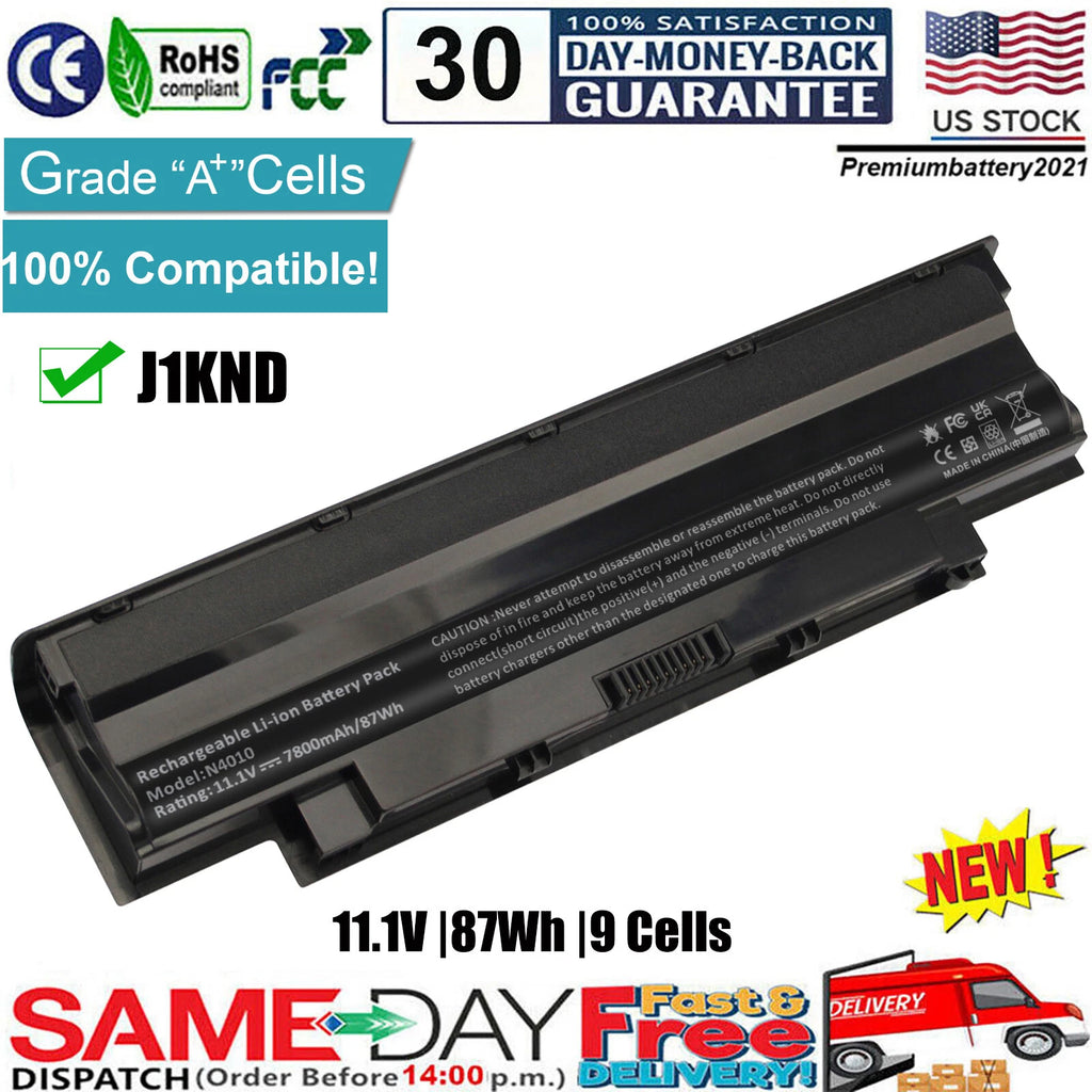 New Battery For Dell Inspiron N5010 N5110 N7110 N4110 N4010 04YRJH 7800mAh 9Cell