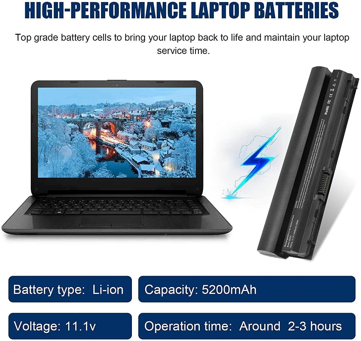 ??LOT E6320 Battery For Dell Latitude E6220 E6230 E6330 E6430S RFJMW FRR0G 58WH