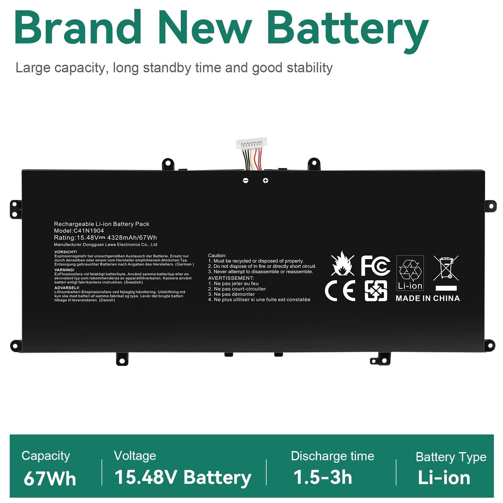 C41N1904 Battery For Asus X435EA / VivoBook S14 S435 S435E S435EA Series
