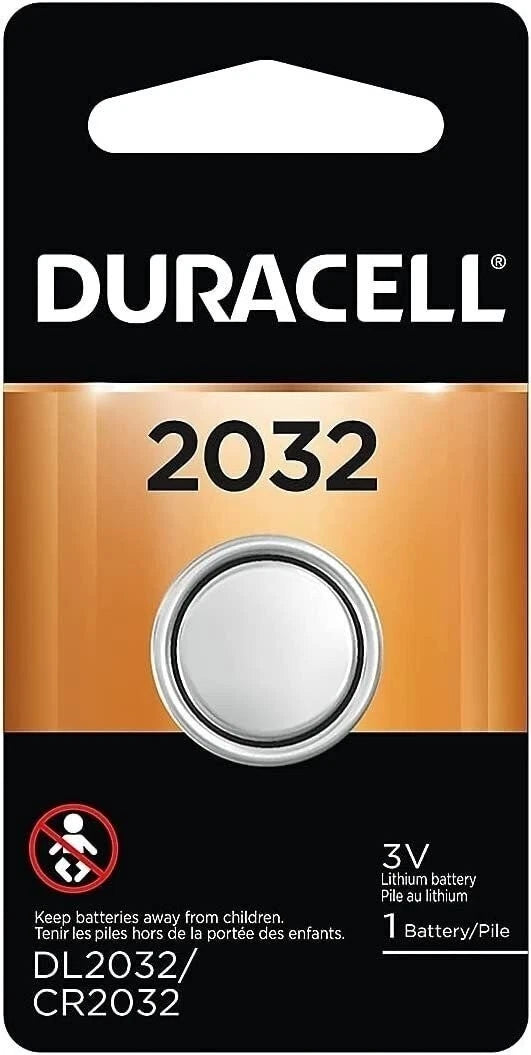 Duracell 273151 2032 3V Lithium Coin Battery 1/Pack (DL2032BPK)