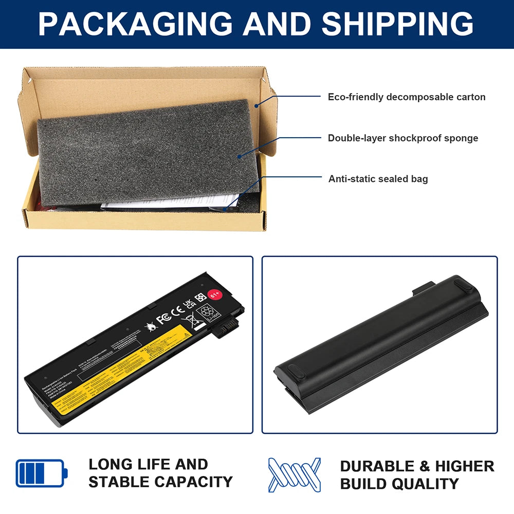 New 61+ 48Wh Battery For Lenovo Thinkpad T470 T480 T570 01AV425 01AV424 01AV423