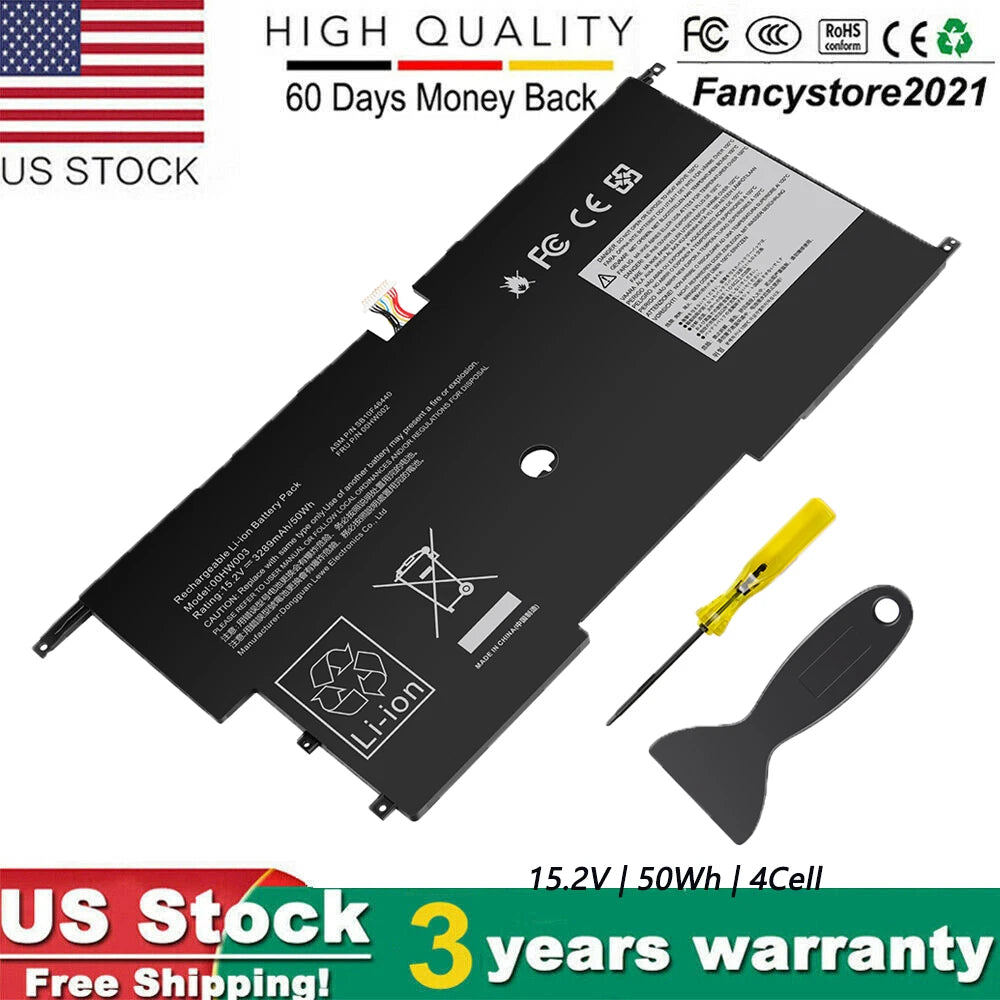 00HW002 00HW003 Battery For Lenovo ThinkPad X1 Carbon Gen 3 Series 2015 Laptop