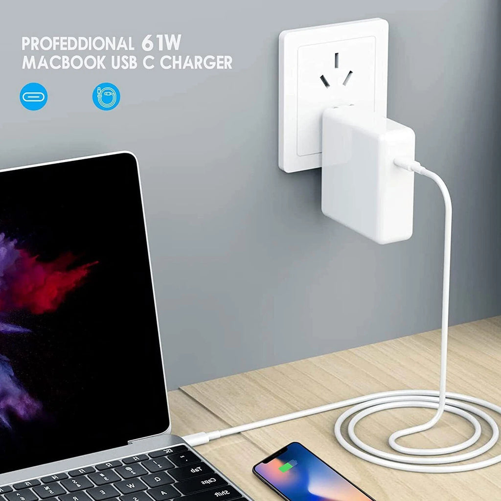 61W USB C Type C Adapter MacBook Pro 13'' A1708 2016 2017 2018 2019 2020 Charger