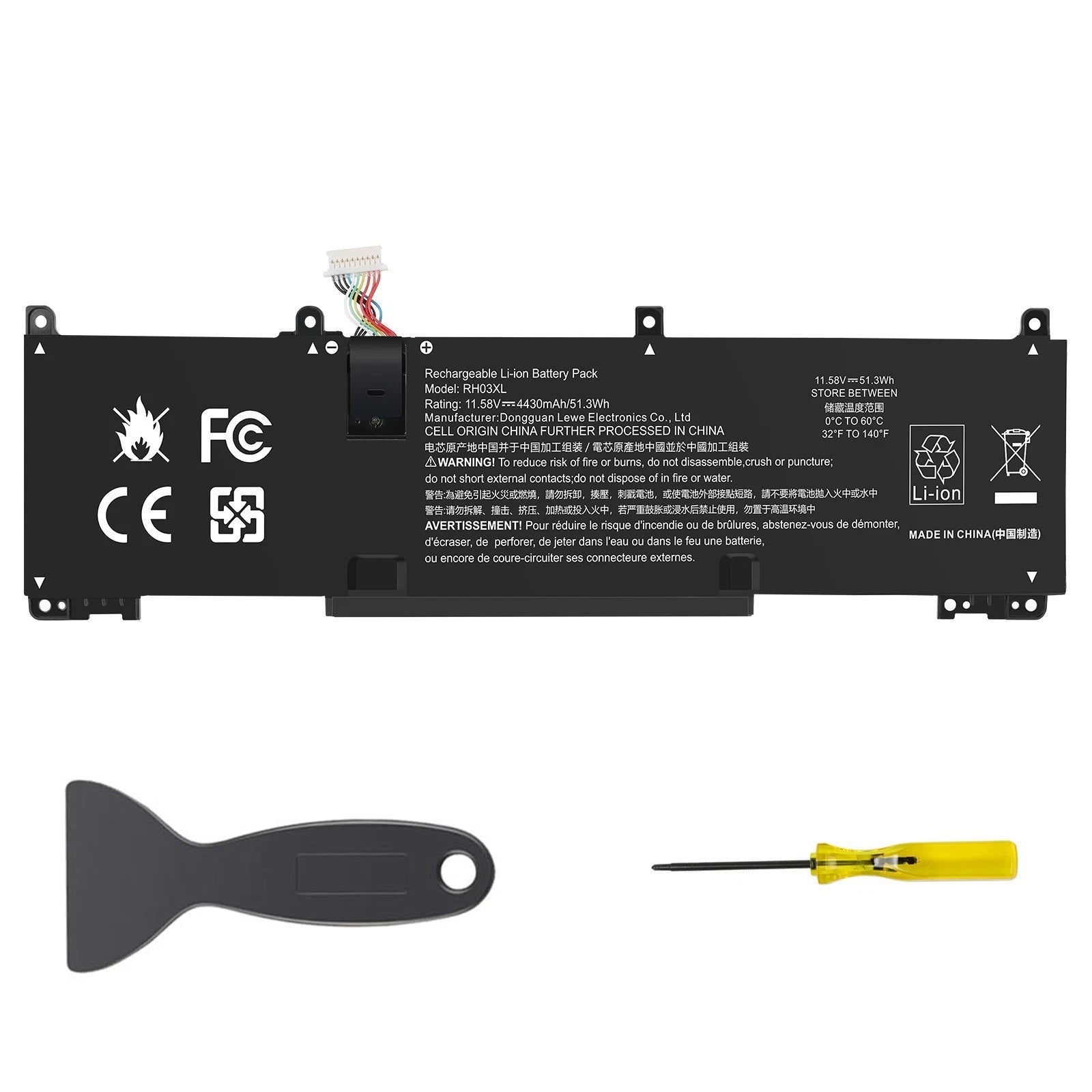?RH03XL M73472-005 Battery For HP ProBook 640 645 650 655 G9/G10 51.3Wh -Long
