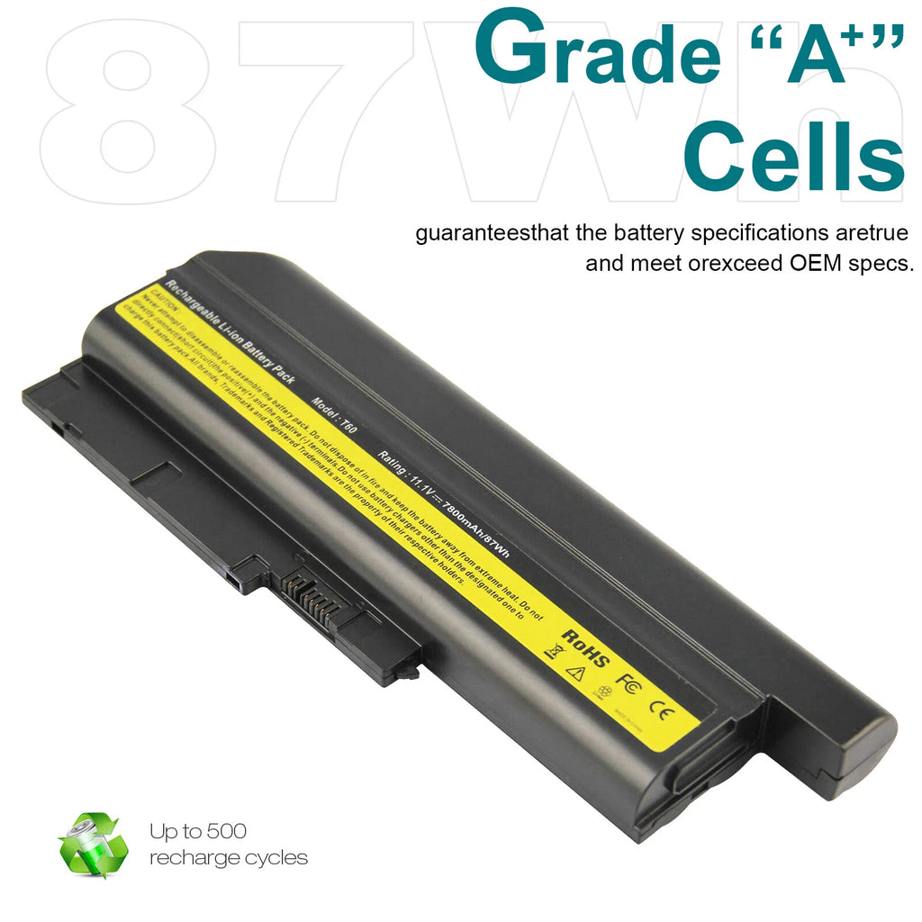 T60 Battery for IBM Lenovo Thinkpad T60p T61 R60 R61 R61e R61i SL300 R500 Laptop