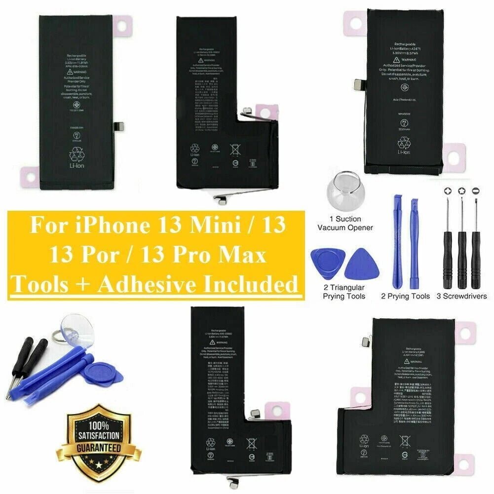 OEM SPEC Replacement Internal Battery For iPhone 13/13 Pro Max Mini + Tools