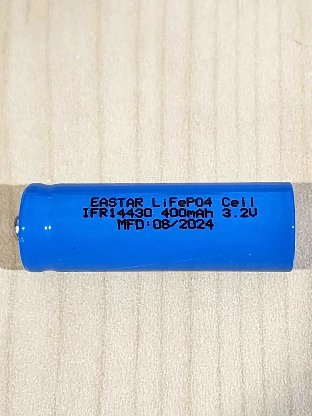 10 x 14430 3.2v LiFePO4 RECHARGEABLE BATTERY 400mAh solar light btop mfd 08/2024