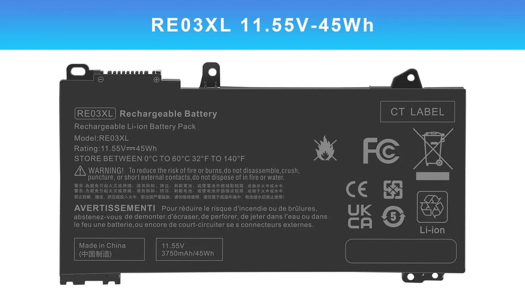 ?RE03XL Battery For HP ProBook 430 G6 440 G6 445 G6 455R G6 450 G7 HSTNN-DB9A US