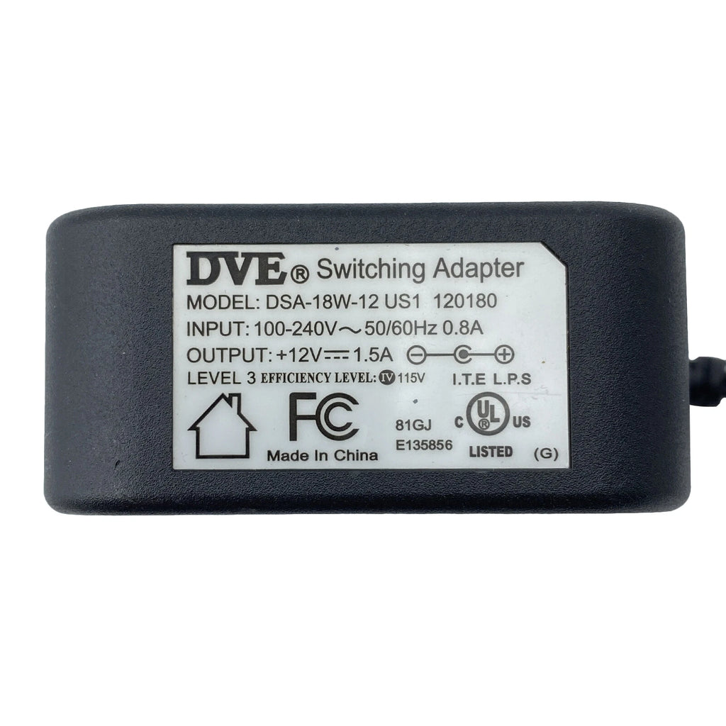 NEW Genuine 18W DVE Vonage AC DC Switching Adapter 12V 1.5A DSA-18W-12 US1