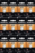 12-Pack Duracell 2025 Batteries 3.0 Volt Lithium Coin Button