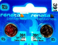 391 RENATA SR1120W (2 piece) WATCH BATTERY SR1120 New packaging AuthorizedSeller