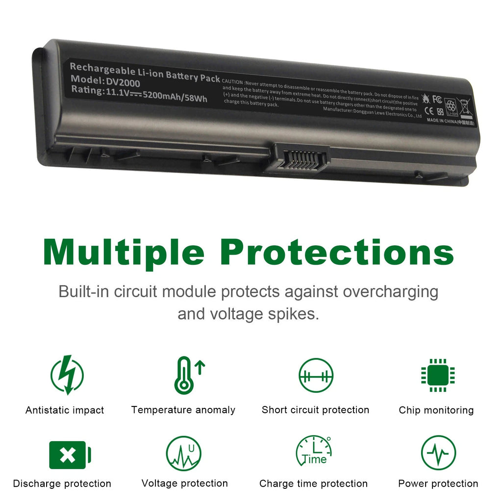 Battery For HP Pavilion DV2000 DV6000 DV6700 DV6500 DV2500 446506-001 446507-001