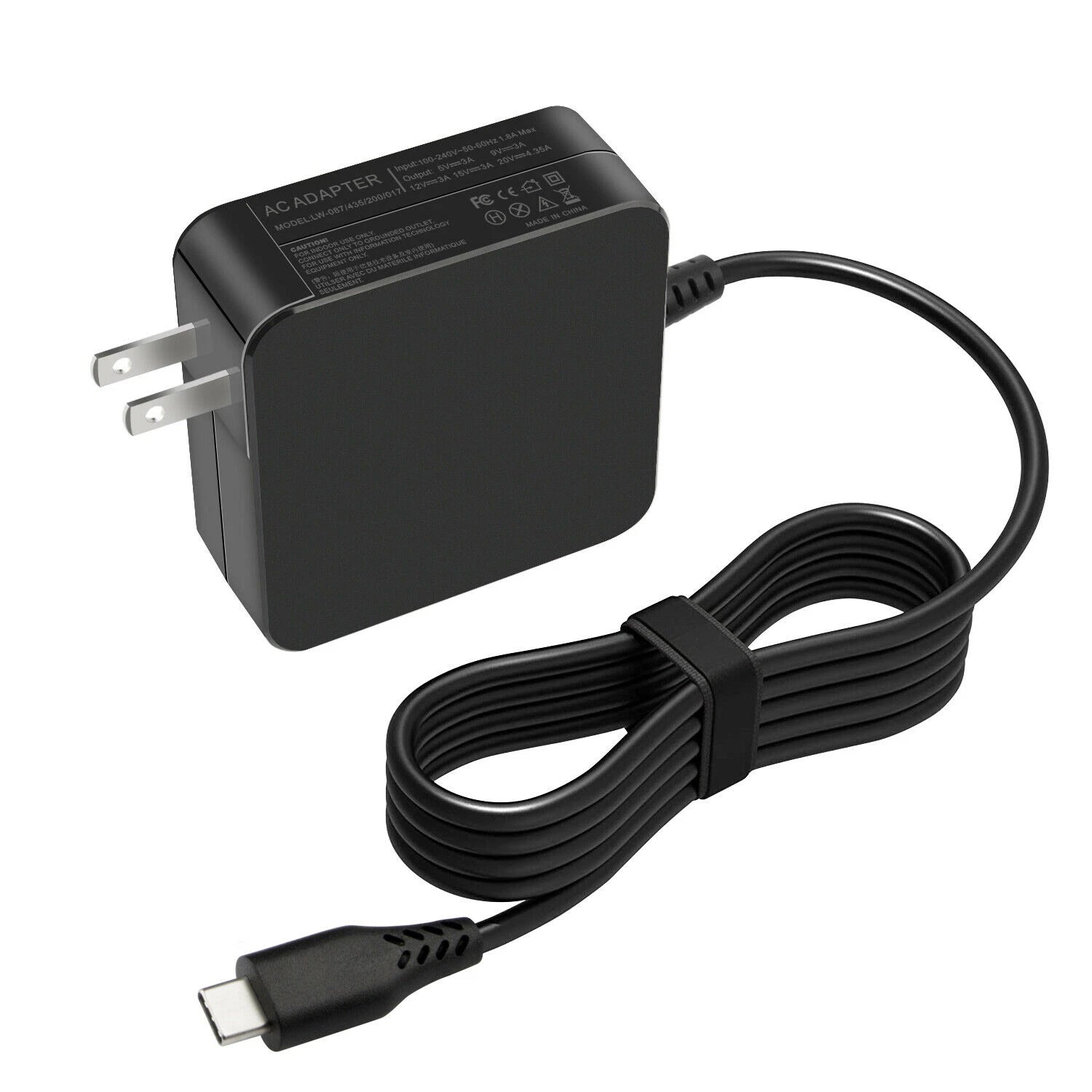 USB-C Adapter Charger for Lenovo ThinkPad ADLX65YDC2A ADLX65YLC2D ADLX65YDC2D