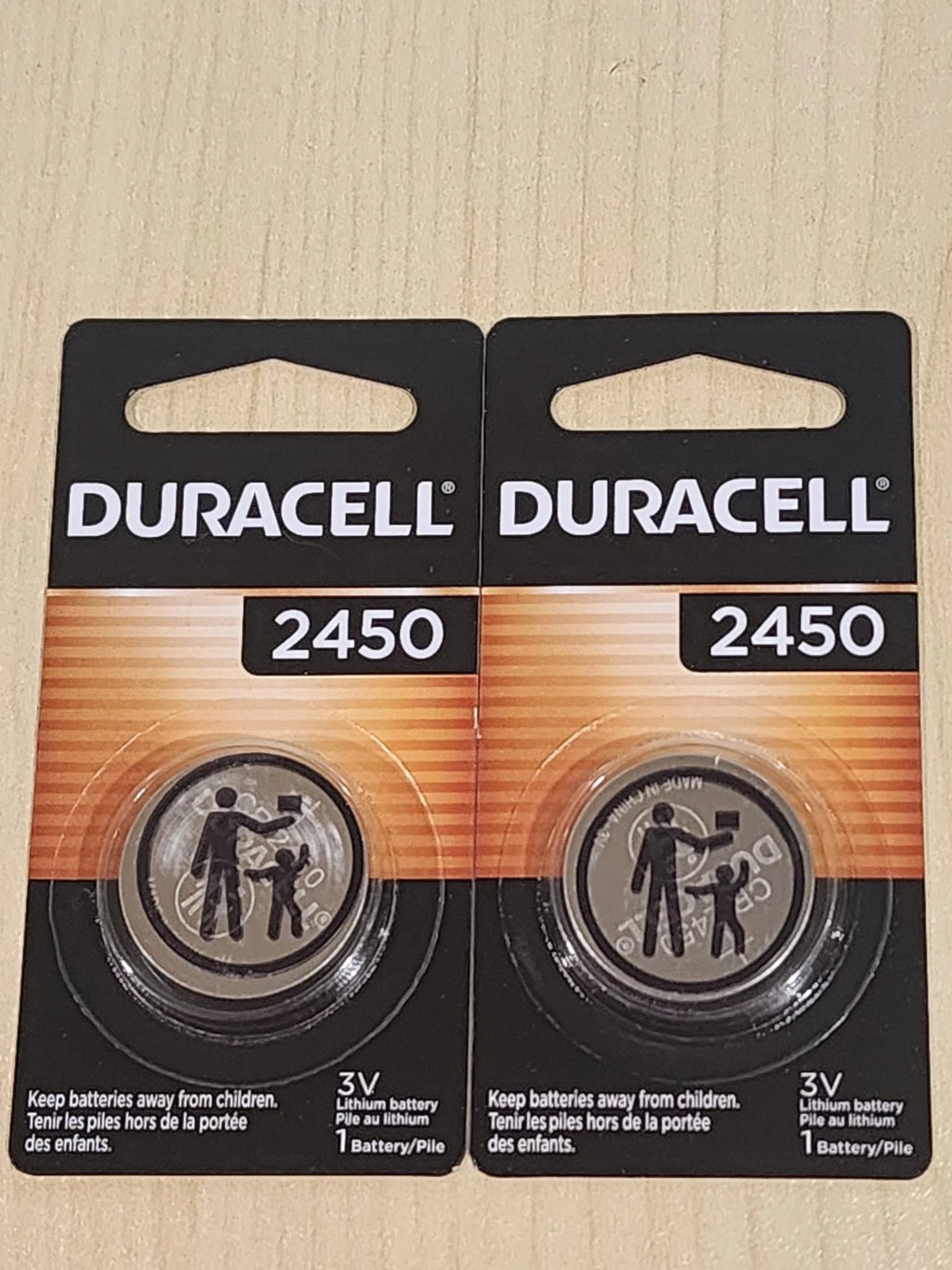 2 Packs DURACELL CR2450 ECR2450 3V Coin Cell Lithium Battery EXP. 03/2035