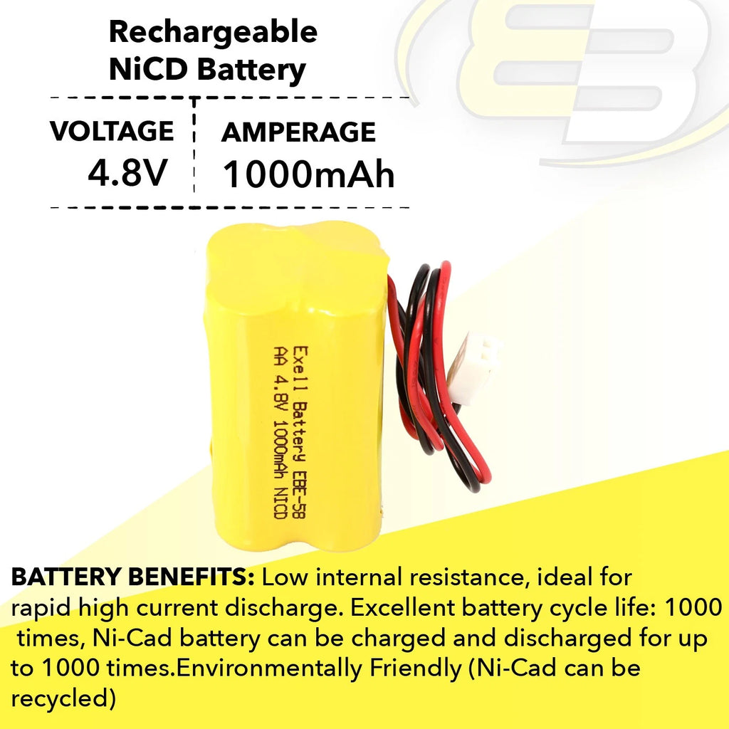 2pc Emergency Lighting Battery CTL CTL685896020 N700AAC-F22C/C
