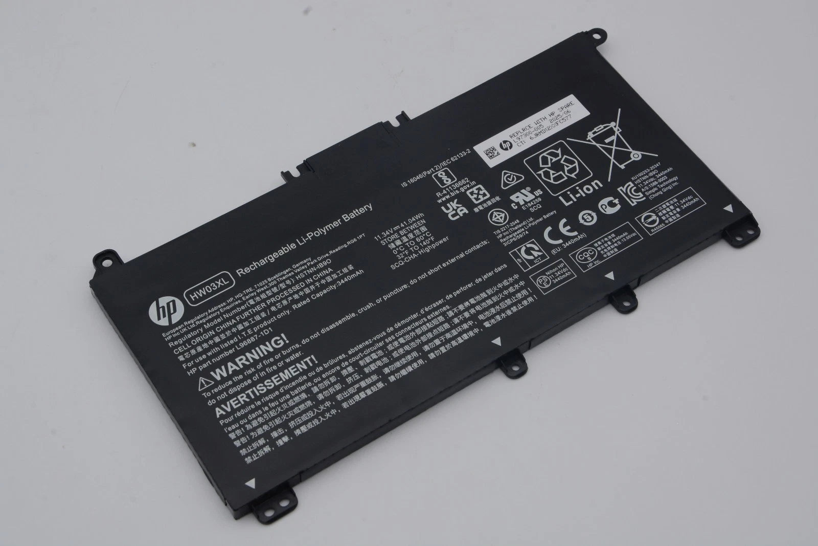 Genuine HW03XL Battery For HP Pavilion 15-EG 15-EH 17-CN 17-CP L97300-005 NEW