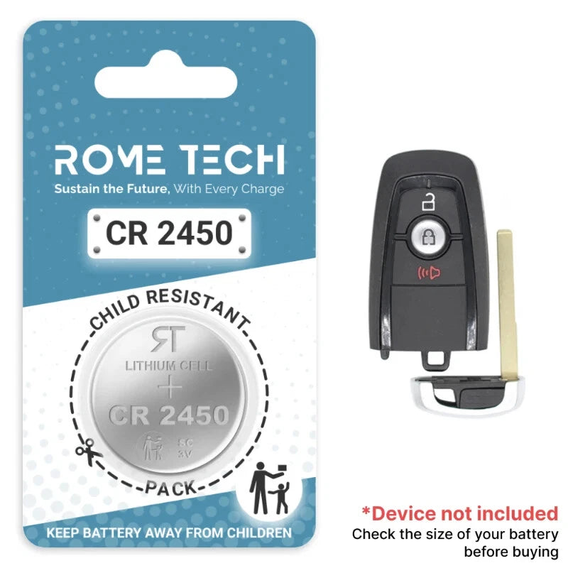 Key Fob Battery Replacement for Ford Fusion 2021 2020 2019 - 2007 1 or 2 Pack