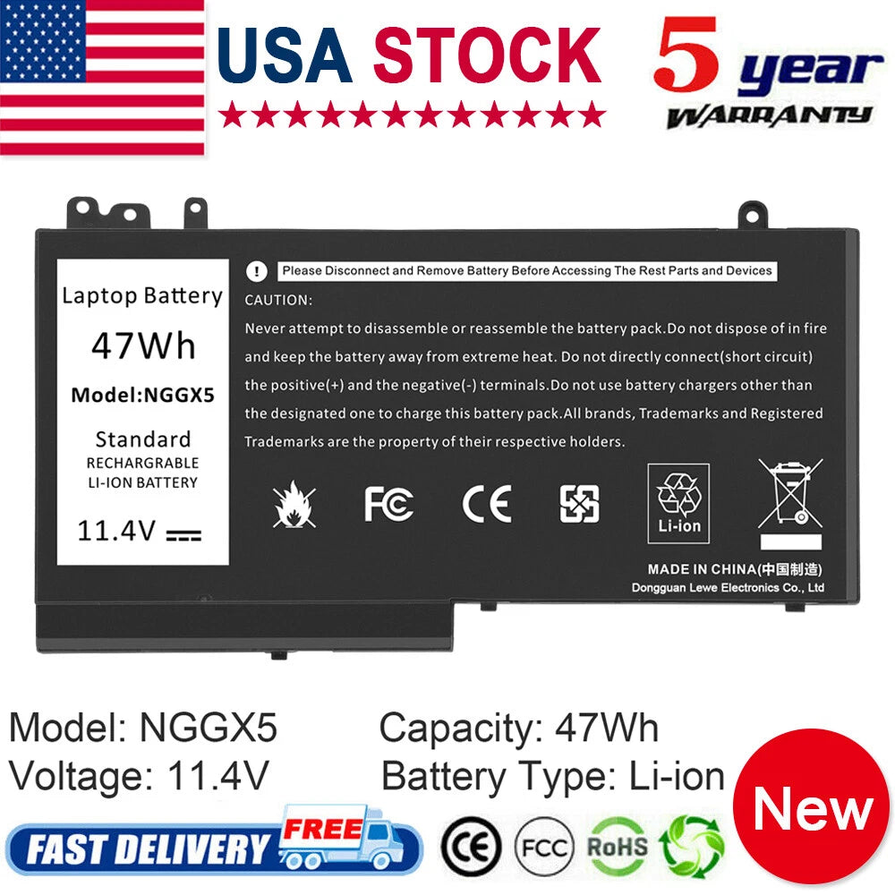 NGGX5 Battery For Dell Latitude E5270 E5470 E5570 JY8D6 954DF 0JY8D6 / Charger